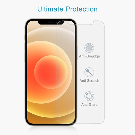 For iPhone 12 mini 10pcs 0.26mm 9H 2.5D Tempered Glass Film (Slotted), For iPhone 12 mini