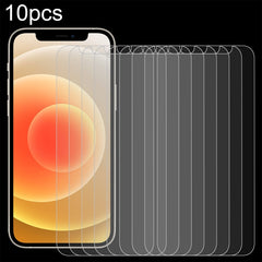 For iPhone 12 mini 10pcs 0.26mm 9H 2.5D Tempered Glass Film (Slotted), For iPhone 12 mini
