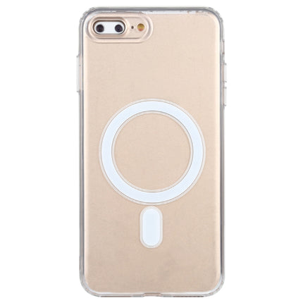 Para iPhone 7 Plus / 8 Plus Estuche Magsafe con anillo magnético simple Estuche todo incluido de acrílico transparente PC + TPU a prueba de golpes, para iPhone 7 Plus