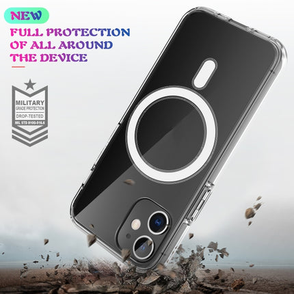 Para iPhone 7 Plus / 8 Plus Estuche Magsafe con anillo magnético simple Estuche todo incluido de acrílico transparente PC + TPU a prueba de golpes, para iPhone 7 Plus