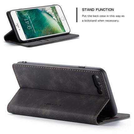 CaseMe-013 Multifunktionale Retro Frosted Horizontal Flip Lederhülle für iPhone 7 Plus / 8 Plus, mit Kartensteckplatz &amp; Halter &amp; Geldbörse, für iPhone 7 Plus / 8 Plus