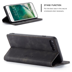 CaseMe-013 Multifunctional Retro Frosted Horizontal Flip Leather Case for iPhone 7 Plus / 8 Plus, with Card Slot & Holder & Wallet, For iPhone 7 Plus / 8 Plus