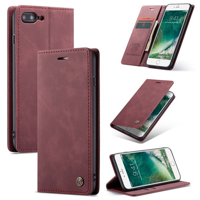 CaseMe-013 Multifunctional Retro Frosted Horizontal Flip Leather Case for iPhone 7 Plus / 8 Plus, with Card Slot & Holder & Wallet, For iPhone 7 Plus / 8 Plus