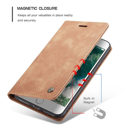 CaseMe-013 Multifunctional Retro Frosted Horizontal Flip Leather Case for iPhone 7 Plus / 8 Plus, with Card Slot & Holder & Wallet, For iPhone 7 Plus / 8 Plus