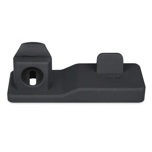 Base de carga de silicona 3 en 1 para AirPods Pro, Apple Watch y iPhone, con función de soporte