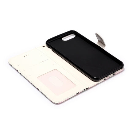 Für iPhone 8 Plus &amp; 7 Plus geprägte horizontale Klapp-Lederhülle mit Halter &amp; Kartenfächern &amp; Geldbörse &amp; Bilderrahmen, für iPhone 8 Plus &amp; 7 Plus, für 8P &amp; 7P