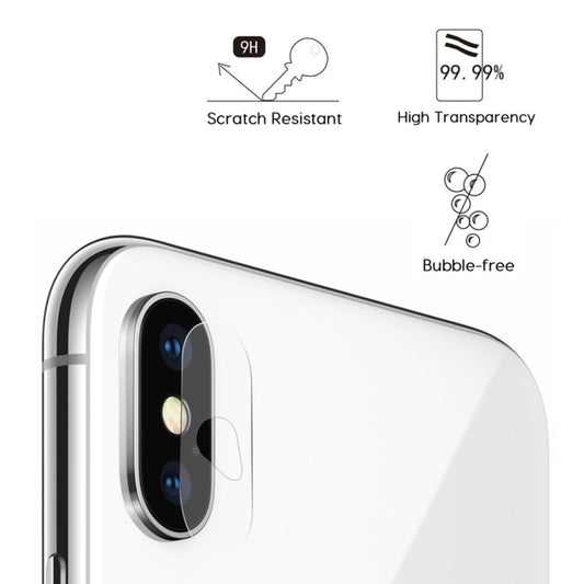 For iPhone X / XS 2pcs ENKAY Hat-Prince 0.2mm 9H 2.15D Rear Camera Lens Tempered Glass Film, iPhone X / XS