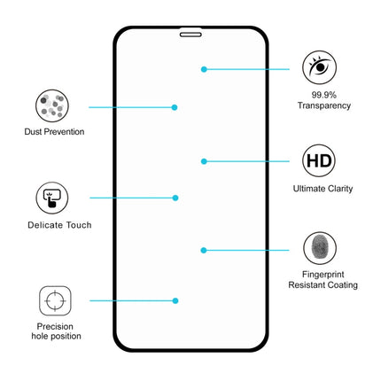 For iPhone XR ENKAY Hat-prince Full Glue 0.26mm 9H 2.5D Tempered Glass Film, For XR