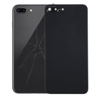 For iPhone 8 Plus with Adhesive / Black