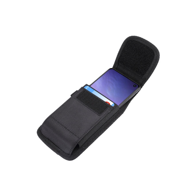 5.2 inch Universal Vertical Nylon Fabric Waist Bag  for Galaxy S10e, Huawei P30 & Honor 8