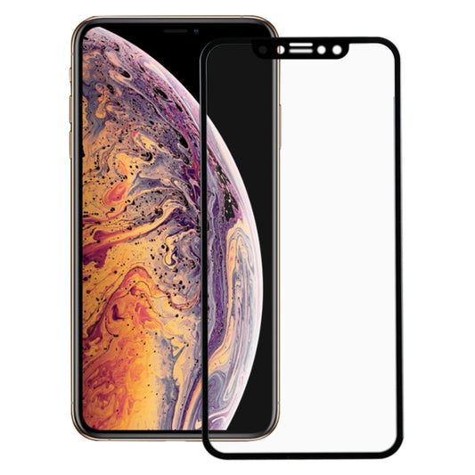 For iPhone 11 Pro Max / XS Max ENKAY Hat-Prince 0.2mm 9H 3D Full Screen Carbon Fiber Tempered Glass Film, For XS Max (3D)