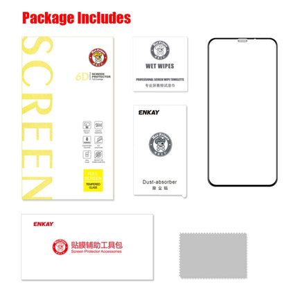 For iPhone XR ENKAY Hat-Prince 0.26mm 9H 6D Curved Full Screen Tempered Glass Film, For XR (6D)