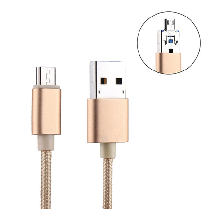 RQW-18S 8 Pin 16GB Multi-functional Flash Disk Drive with USB / Micro USB to Micro USB Cable, RQW-18S Gold, RQW-18S Black