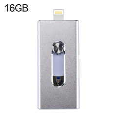 RQW-02  3 in 1 USB 2.0 & 8 Pin & Micro USB 16GB Flash Drive, RQW-02 Black, RQW-02 Gold, RQW-02 Blue, RQW-02 Red, RQW-02 Silver