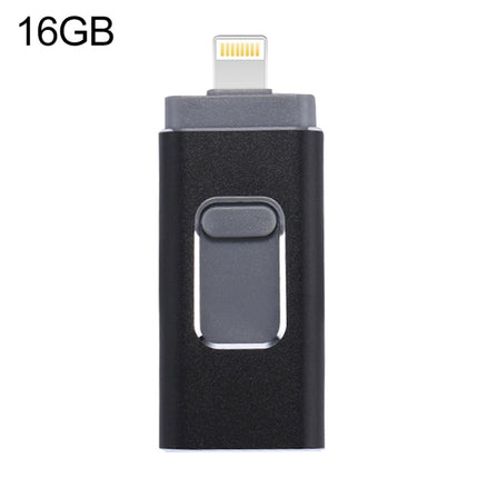 easyflash RQW-01B 3 in 1 USB 2.0 & 8 Pin & Micro USB 16GB Flash Drive, RQW-01B Rose Gold, RQW-01B Silver, RQW-01B Black, RQW-01B Gold
