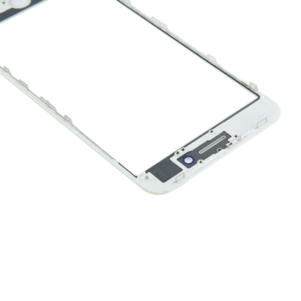for iPhone 8 Plus Front Screen Outer Glass Lens with Front LCD Screen Bezel Frame