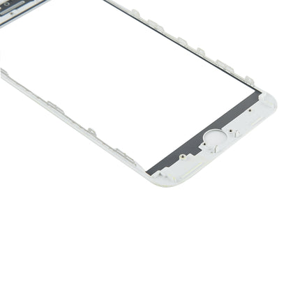 for iPhone 8 Plus Front Screen Outer Glass Lens with Front LCD Screen Bezel Frame