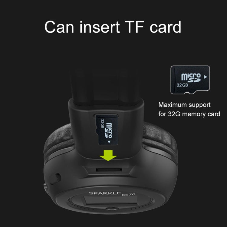Para teléfonos móviles, tabletas y computadoras portátiles, compatible con tarjetas TF de 32 GB como máximo, B570