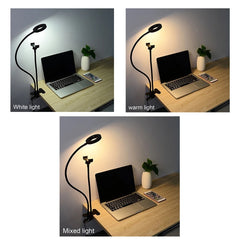 With 3-Light Mode, 10-Level Brightness LED Desk Lamp, Compatible with iPhone / Android,  for Live Stream, KTV, Live Broadcast, Live Show, etc