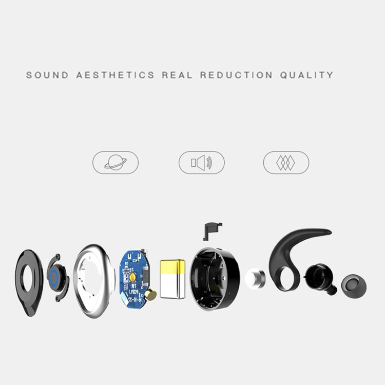 AWEI T1 Sports Headset IPX4 Waterproof Wireless Bluetooth V4.2 Stereo Earphone, Support TWS