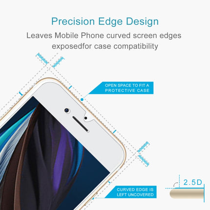 For iPhone SE 2022 / SE 2020 Large Arc EdgeTempered Glass Film, For iPhone SE 2022 (1pcs)