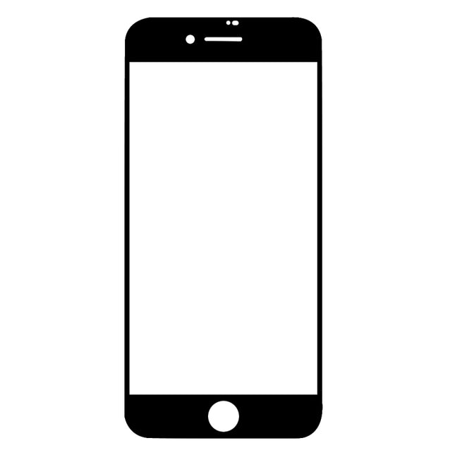 For iPhone SE 2022 / 2020 Full Screen Large Arc Edge High Aluminum Tempered Glass Film