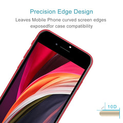 For iPhone SE 2022 / 2020 Full Screen Large Arc Edge High Aluminum Tempered Glass Film, 1pcs