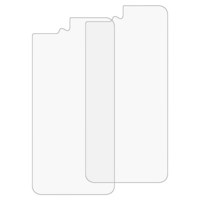 2 PCS for iPhone 8 Plus & 7 Plus 0.3mm 9H Surface Hardness 2.5D Curved Edge Explosion-proof Premium Tempered Glass Back Screen Protector, For 8P & 7P