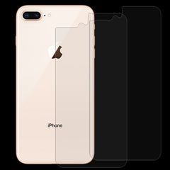 2 PCS for iPhone 8 Plus & 7 Plus 0.3mm 9H Surface Hardness 2.5D Curved Edge Explosion-proof Premium Tempered Glass Back Screen Protector, For 8P & 7P