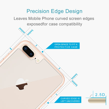 For IPhone 8 Plus & 7 Plus rear membrane 0.3mm 9H hardness 2.5d arc frontier defense explodes high-quality tempered rear membrane, For 8P & 7P