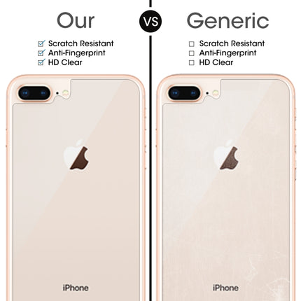 For IPhone 8 Plus & 7 Plus rear membrane 0.3mm 9H hardness 2.5d arc frontier defense explodes high-quality tempered rear membrane, For 8P & 7P