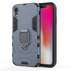 For iPhone XR PC + TPU Shockproof Protective Case with Magnetic Ring Holder, For XR