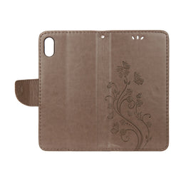 For iPhone XR Embossed Butterfly Pattern Horizontal Flip Leather Case with Card Slot & Holder & Wallet & Lanyard, For XR