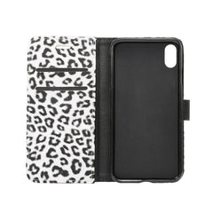 Für iPhone XR Leopardenmuster Horizontal Flip Ledertasche mit Halter &amp; Kartenfächern, Für XR