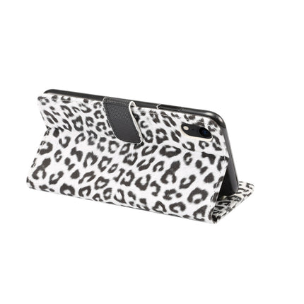 For iPhone XR Leopard Pattern Horizontal Flip Leather Case with Holder & Card Slots, For XR