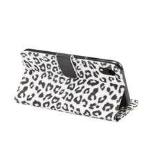 Für iPhone XR Leopardenmuster Horizontal Flip Ledertasche mit Halter &amp; Kartenfächern, Für XR