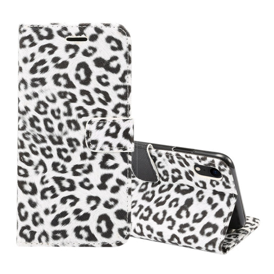 For iPhone XR Leopard Pattern Horizontal Flip Leather Case with Holder & Card Slots, For XR