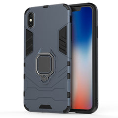 For iPhone XS Max PC + TPU Shockproof Protective Case with Magnetic Ring Holder, For XS Max