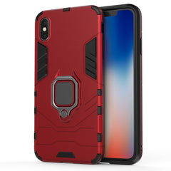 For iPhone XS Max PC + TPU Shockproof Protective Case with Magnetic Ring Holder, For XS Max