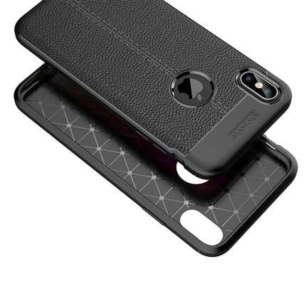 Funda de TPU con textura de lichi para iPhone XS Max, para XS Max