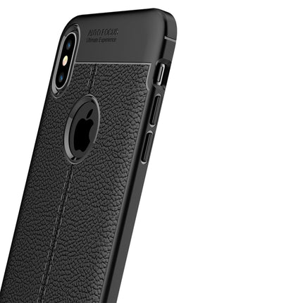 Funda de TPU con textura de lichi para iPhone XS Max, para XS Max