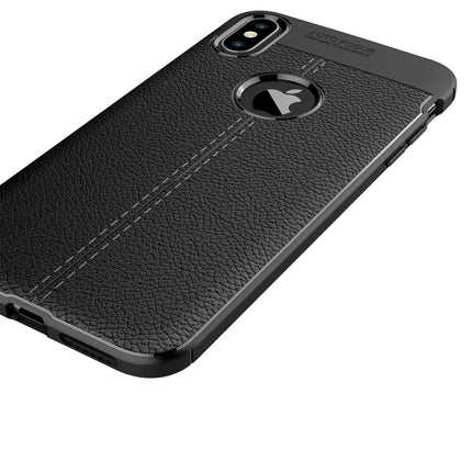 Funda de TPU con textura de lichi para iPhone XS Max, para XS Max