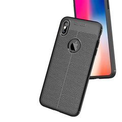 Für iPhone XS Max Litchi Texture TPU-Hülle, für XS Max