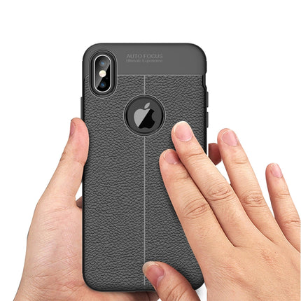 Funda de TPU con textura de lichi para iPhone XS Max, para XS Max