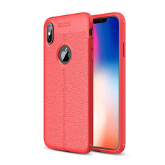 Für iPhone XS Max Litchi Texture TPU-Hülle, für XS Max