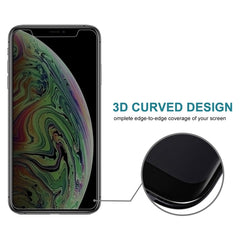 For iPhone 11 Pro Max / XS Max 9H 3D Privacy Anti-glare Non-full Screen Tempered Glass Screen Protector, For XS Max