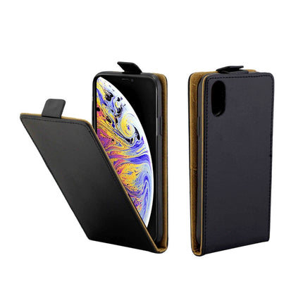 Funda de cuero TPU con tapa vertical y ranura para tarjetas para iPhone XS Max Business Style, para XS Max