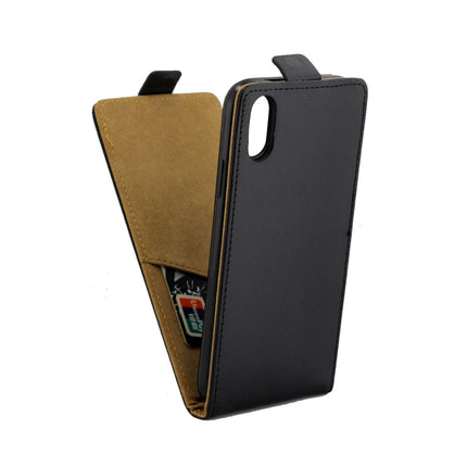 Funda de cuero TPU con tapa vertical y ranura para tarjetas para iPhone XS Max Business Style, para XS Max