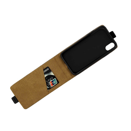 Funda de cuero TPU con tapa vertical y ranura para tarjetas para iPhone XS Max Business Style, para XS Max