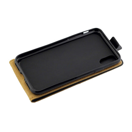 Funda de cuero TPU con tapa vertical y ranura para tarjetas para iPhone XS Max Business Style, para XS Max